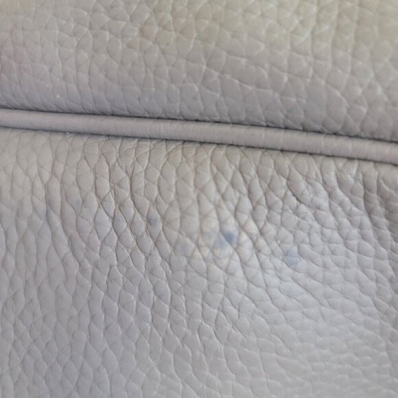 Michael Kors Large Abbey Backpack, Pearl Grey, Pebble Leather, Used main image 8
